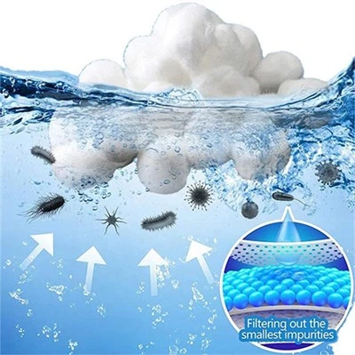Kugler Filter Medier Pool Filter Kugle Backwash 700g 100% Polyester Filter Kugler Fiber